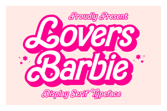 Lovers Barbie Font Designs & Creative Project Ideas