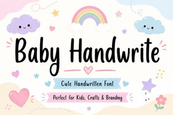 Modern Handwriting Fonts for Baby Projects