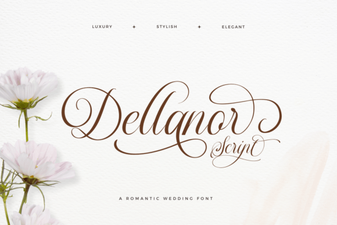 Dellanor Script Font: Elegance for Digital Designs