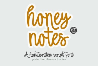 Honey Notes: a Creative Font for Modern Designers