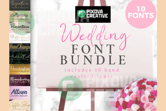 Creative Wedding Projects: 10 Perfect Font Bundles